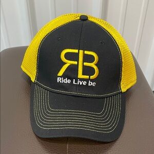Black and Yellow RLB Flex Fit Hat